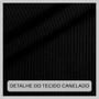 Imagem de Conjunto Blusa Morcego + Saia Midi Modeladora Canelada Lápis Feminino