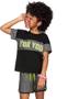 Imagem de Conjunto Blusa Shorts Infantil You Preto Elian