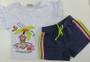 Imagem de CONJUNTO BLUSA VAMOS RELAXAR/SHORTS JACA LELE Branco
