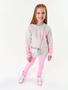 Imagem de Conjunto Blusão Color Block E Legging Mescla E Rosa Abrange