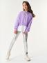 Imagem de Conjunto Blusão Com Camisa E Legging Lilás E Prata Catavento