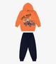 Imagem de Conjunto Blusão Com Capuz E Calça Rovi Kids Laranja