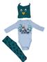 Conjunto body com toca e calça - WRK Imagem de Conjunto body com toca e calça
