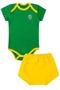Imagem de Conjunto Body Curto Brasil verde e Amarelo 