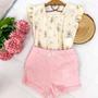 Imagem de Conjunto Body curto e shorts Passarinhos Jardim Encantado