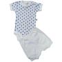 Imagem de conjunto body estampado com debrum manga curta com shorts