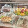 Imagem de Conjunto Boleira e Centro de Mesa de Vidro com Pé Pluma Vitazza Prato 32cm para Bolo, Festas, Decoração, Organização, Mesa Posta Elegante Sustentável
