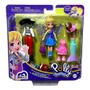 Imagem de Conjunto Boneca Loira Polly Pocket Com Pet Cachorro E Fantasias Roupas Roupinhas Acessórios - Mattel