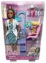 Imagem de Conjunto Boneca Menina Barbie Morena Profissões Quero Ser Dentista E Acessórios  Mattel Brinquedos