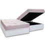 Imagem de Conjunto Box Baú Casal: Colchão Molas Ortobom D20 Physical Resistente Bordado + Base CRC Courano White (138x188)