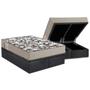 Imagem de Conjunto Box Baú Queen: Colchão Molas Ortobom D26 Physical Ultra Resistente + Base CRC Suede Gray (158x198)