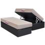 Imagem de Conjunto Box Baú Solteiro: Colchão Espuma Herval D45 New Top Double Face + Base CRC Courano Gray(88x188)