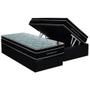 Imagem de Conjunto Box Baú Solteiro: Colchão Espuma Ortobom SuperPocket Elegant + Base CRC Suede Black(88x188)