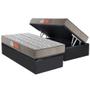 Imagem de Conjunto Box Baú Solteiro: Colchão Molas Paropas D45 Pasquale Gray + Base CRC Suede Gray (88x188)