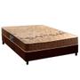 Imagem de Conjunto Box Casal: Colchão Espuma Anjos D28 Confort Double Face + Base CRC Suede Brown(138x188)