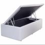 Imagem de Conjunto: box com baú branco + colchão herval durabilli d45 herval solteiro 088x188x60