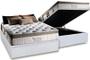 Imagem de Conjunto: box com baú branco + colchão herval imperatore molas ensacadas casal 138x188x82