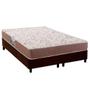 Imagem de Conjunto Box Queen: Colchão Anatômico Herval Compact AG 65 / Durabilli Bordado Double Side + Base CRC Suede Brown (158x198)