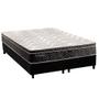 Imagem de Conjunto Box Queen: Colchão Molas Paropas Extrapedic Olímpia + Base CRC Suede Black (158x198)