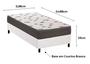 Imagem de Conjunto Box Solteirão Light D45 Ortobom com Base material sintético Branca (088x188x56)