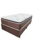 Imagem de Conjunto Box Solteiro Atria Plus Semi Ortopédico com Espuma D33 e D29 Soft 0,88x1,88x0,68  Marrom