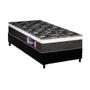 Imagem de Conjunto Box Solteiro: Colchão Anatômico Plumatex D33 Selectus + Base CRC Suede Black (88x188)