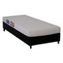 Imagem de Conjunto Box Solteiro: Colchão Espuma Ortobom D23 Light Saúde + Base CRC Suede Black (88x188)