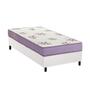 Imagem de Conjunto Box Solteiro: Colchão Espuma Ortobom D23 Physical Super Resistente Bordado + Base CRC Courano White(78x188)