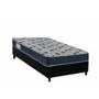 Imagem de Conjunto Box Solteiro: Colchão Espuma Ortobom D28 Anatômico ISO 60 + Base CRC Suede Black (78x188)