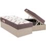 Imagem de Conjunto Box Solteiro: Colchão Espuma Ortobom D28 Light Saúde + Base CRC Suede Clean(88x188)