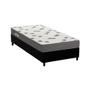 Imagem de Conjunto Box Solteiro: Colchão Espuma Ortobom D33 Light Saúde + Base CRC Suede Black (78x188)