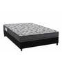 Imagem de Conjunto Box Viúva: Colchão Espuma Ortobom D33 Anatômico ISO 100 Ultra Firme + Base CRC Suede Black (128x188)