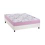 Imagem de Conjunto Box Viúva: Colchão Espuma Ortobom D33 Physical Hiper Resistente 17 + Base CRC Courano White (128x188)