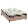 Imagem de Conjunto Box Viúva: Colchão Espuma Paropas D45 Resiste Hotel DouFace + Base CRC Suede Clean (128x188)