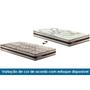 Imagem de Conjunto Box Viúva: Colchão Espuma Paropas D45 Resiste Hotel DouFace + Base CRC Suede Clean (128x188)