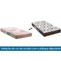Imagem de Conjunto Box Viúva: Colchão Espuma Polar D33 Pérola Clean + Base CRC Suede Brown (128x188)