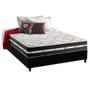 Imagem de Conjunto Box Viúva: Colchão Molas Anjos Superlastic Classic + Base CRC Suede Black(128x188)