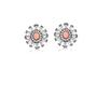Imagem de Conjunto Brinco E Colar Pingente Flor Coral
