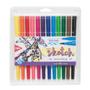 Imagem de Conjunto Brush Pen e Fineliner Dual Tip Vibes Sketch 12 Cores  - Tris