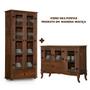 Imagem de Conjunto Buffet Com Cristaleira Para Sala De Jantar Madeira Maciça Imbuia Kefi Shop JM