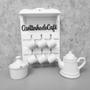 Imagem de Conjunto bule cantinho do café provençal com açucareiro porcelana