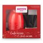 Imagem de Conjunto Bule Vermelho Térmico Garrafa 700ml + Suporte Filtro De Café Preto
