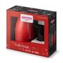 Imagem de Conjunto Bule Vermelho Térmico Garrafa 700ml + Suporte Filtro De Café Preto