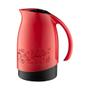Imagem de Conjunto Bule Vermelho Térmico Garrafa 700ml + Suporte Filtro De Café Preto