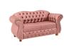 Imagem de Conjunto c/ 2 Namoradeiras Chesterfield Merlo 2 Lugares - Suede Rosa / Decoração, recepção, sala tv estar