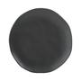Imagem de Conjunto C/ 6 Pratos de Sobremesa Orgânico Preto Matte Stoneware Cerâmica Porto Brasil Ø 19,1cm