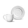 Imagem de CONJUNTO C/ 6 XÍCARAS DE CAFÉ C/ PIRES MADELEINE BRANCO 72 ml