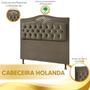 Imagem de Conjunto Cabeceira e Calçadeira Holanda 1,60 cm Veludo Speciale Home