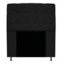 Imagem de Conjunto Cabeceira Estofada Mel 90cm e Calçadeira Mel 90cm material sintético Preto - KDAcanto Móveis