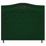 Imagem de Conjunto Cabeceira Estofado Yasmim + Recamier Baú Yasmim 140 Cm Para Cama Box Casal Quarto Suede Verde - Amarena